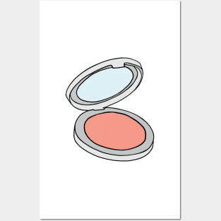 Pink Blush Compact Makeup Posters and Art